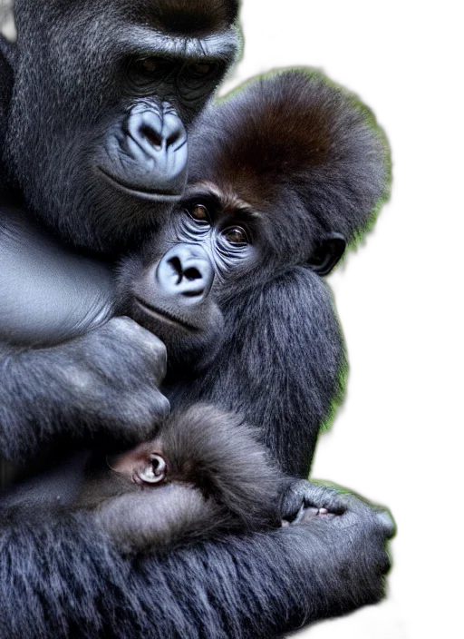 animal, jewelry, photorealistic, gorilla transparent PNG cut-out
