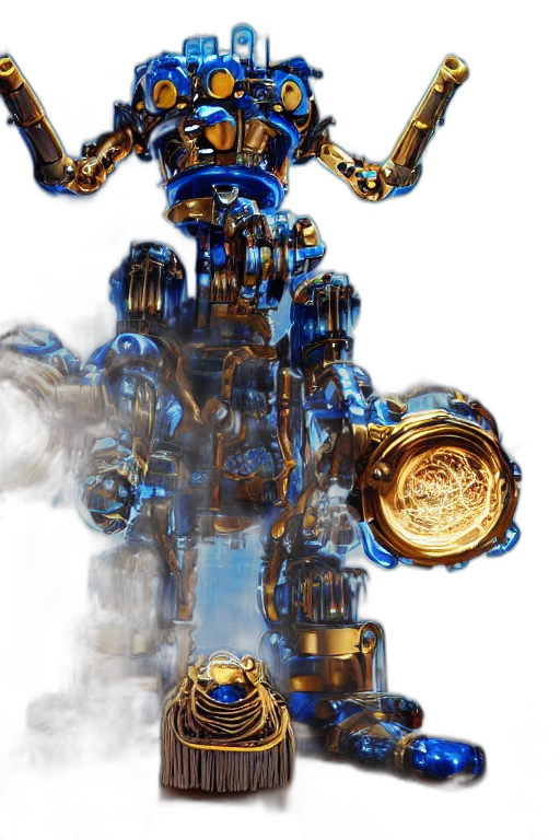 robot, jewelry, weapon, crown transparent PNG cut-out