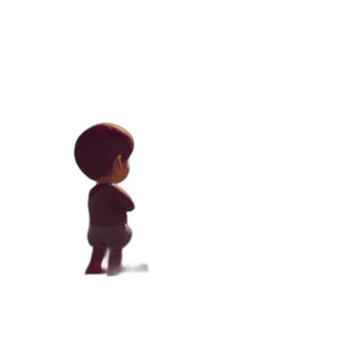 robot, creature, hair, staff transparent PNG cut-out