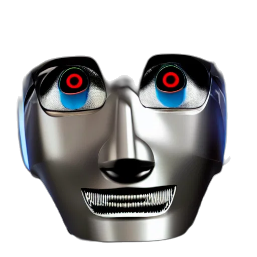 robot, mask, face, creature transparent PNG cut-out