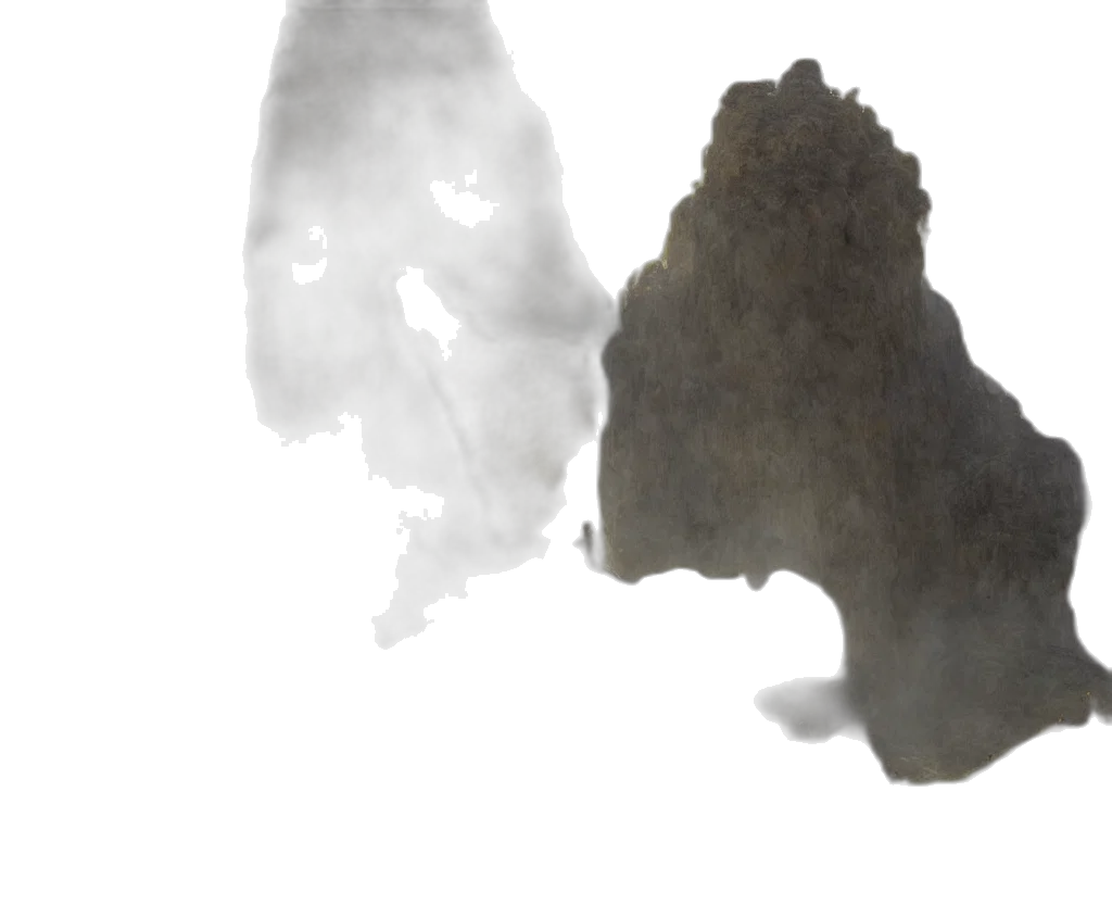 mask, hair, face, dragon transparent PNG cut-out