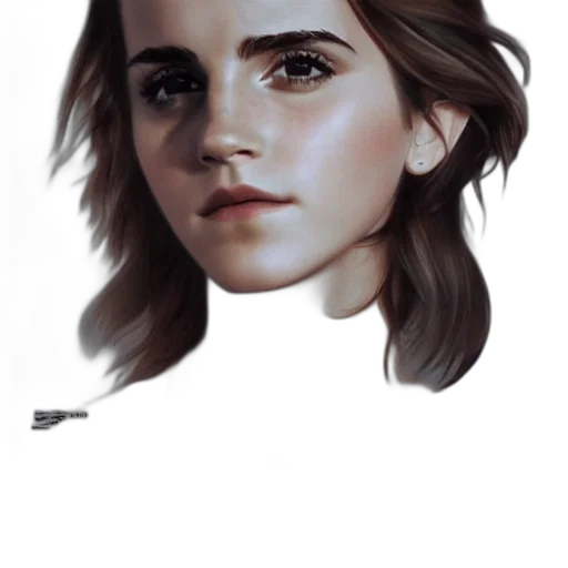 face, crown, hair, creature transparent PNG cut-out