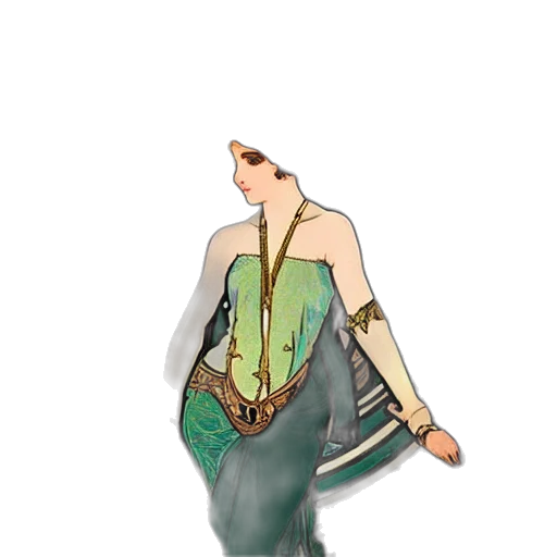 dress, jewelry, jacket, staff transparent PNG cut-out