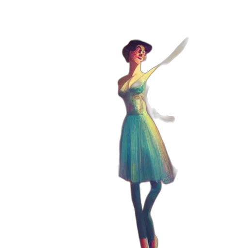 dress, staff, robot, sword transparent PNG cut-out