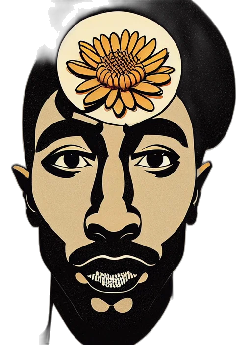 flower, face, crown, mask transparent PNG cut-out