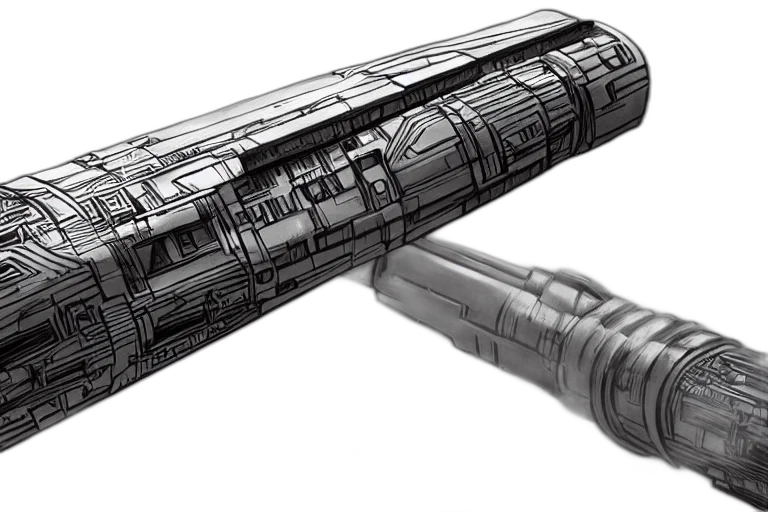 weapon, sword, concept art, 3d render transparent PNG cut-out