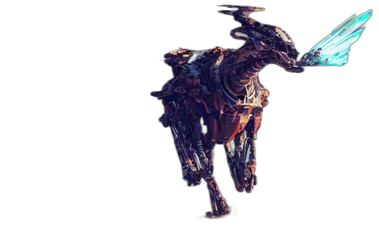 dragon, robot, animal, creature transparent PNG cut-out
