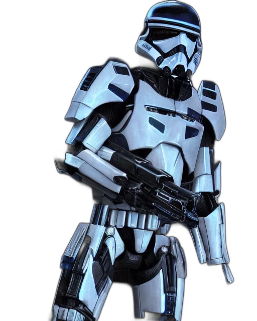 robot, weapon, 3d render, concept art transparent PNG cut-out
