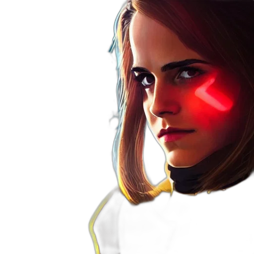 robot, face, concept art, comic book art transparent PNG cut-out