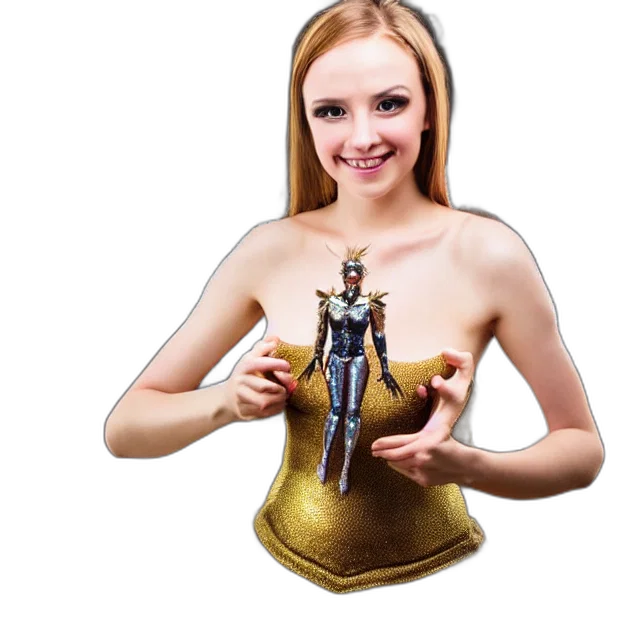 dress, robot, jewelry, bottle transparent PNG cut-out