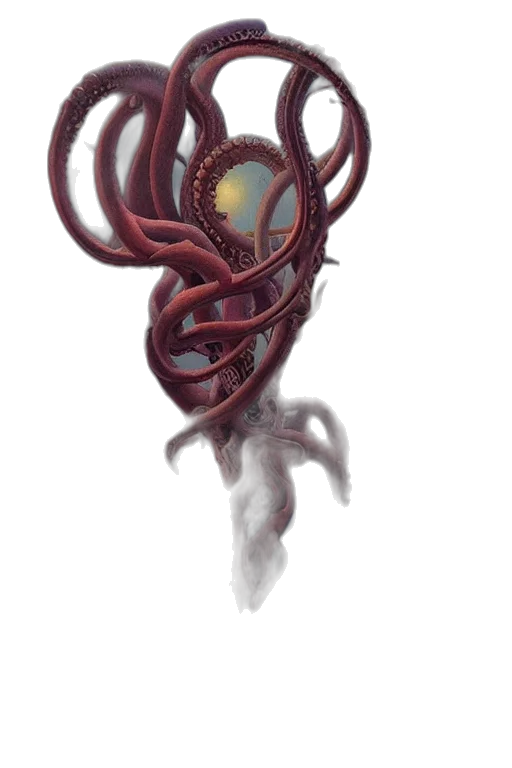 creature, staff, mask, crown transparent PNG cut-out