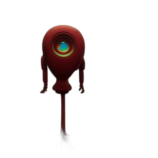 robot, staff, weapon, creature transparent PNG cut-out