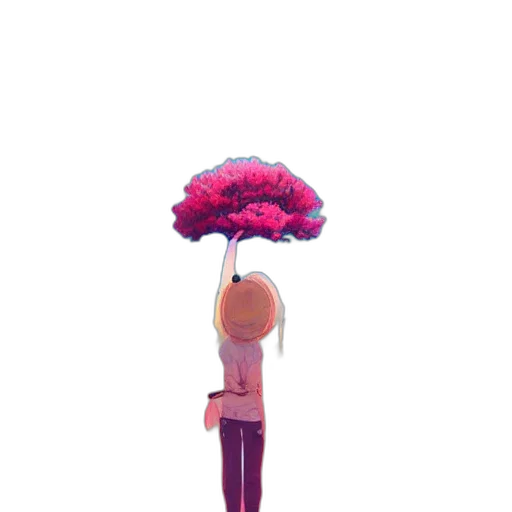 umbrella, flower, tree, hat transparent PNG cut-out