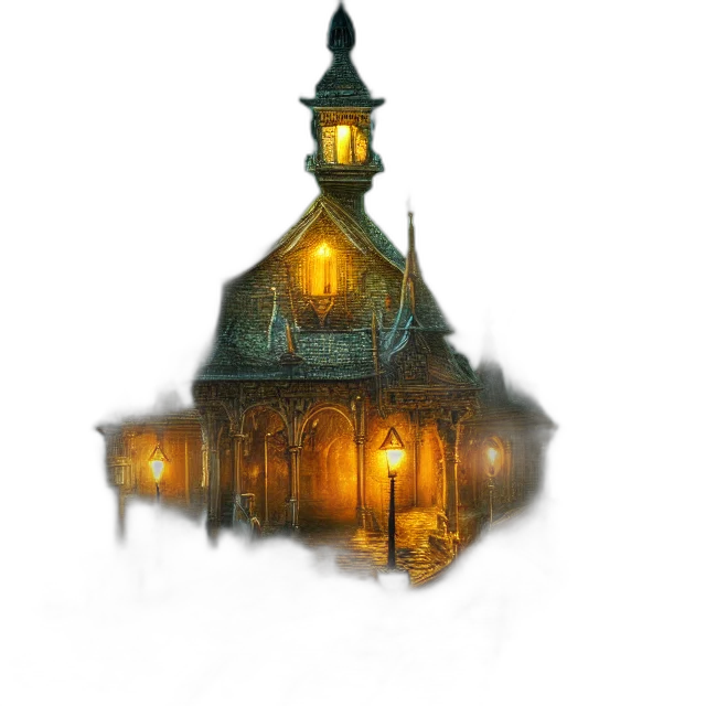 crown, building, hat, staff transparent PNG cut-out