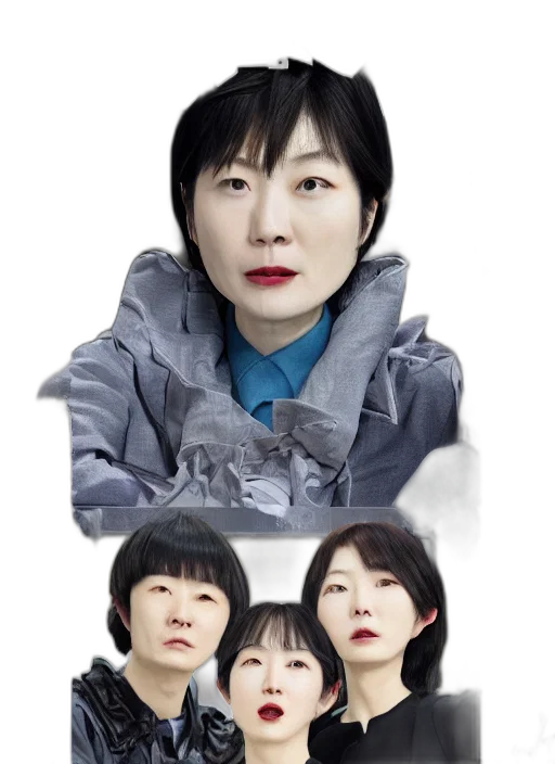 face, photorealistic, 3d render, concept art transparent PNG cut-out
