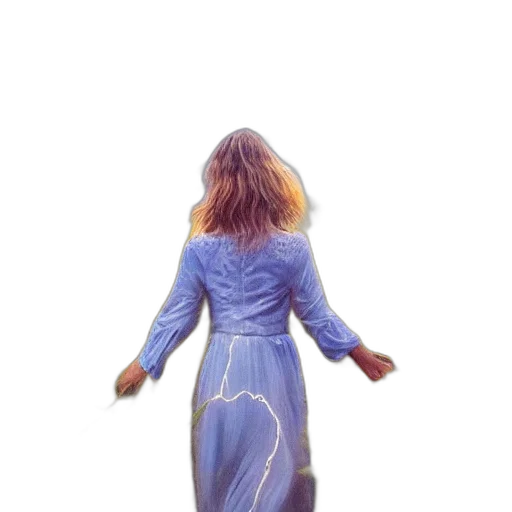 dress, jacket, hair, robot transparent PNG cut-out
