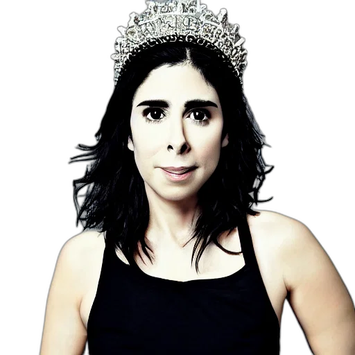crown, portrait, sarah, silverman transparent PNG cut-out