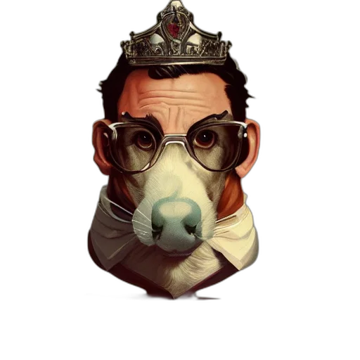 mask, crown, animal, face transparent PNG cut-out