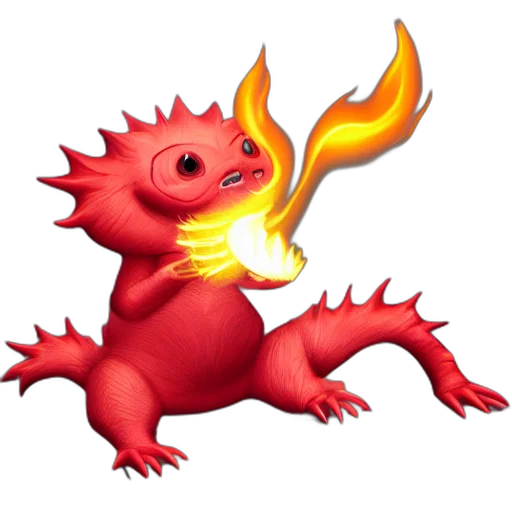 dragon, staff, creature, animal transparent PNG cut-out