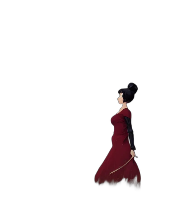 dress, staff, umbrella, crown transparent PNG cut-out