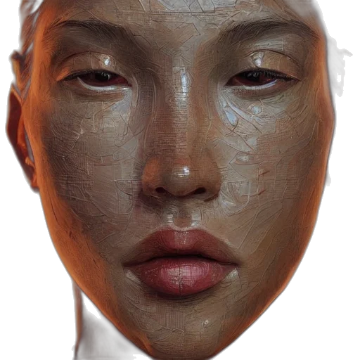 mask, face, robot, creature transparent PNG cut-out