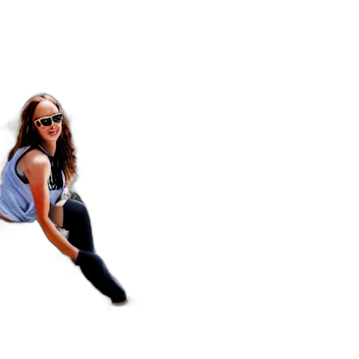 3d render, photorealistic, beautiful, girl transparent PNG cut-out