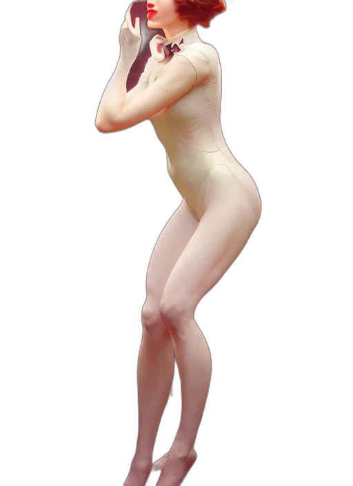 dress, staff, creature, robot transparent PNG cut-out