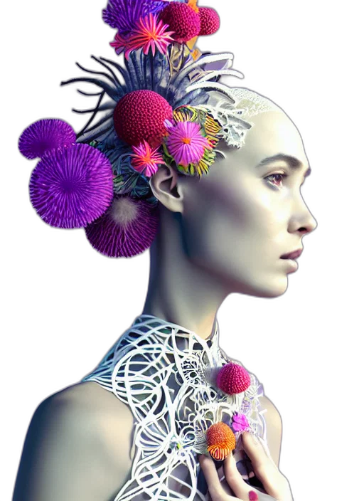 jewelry, crown, flower, robot transparent PNG cut-out