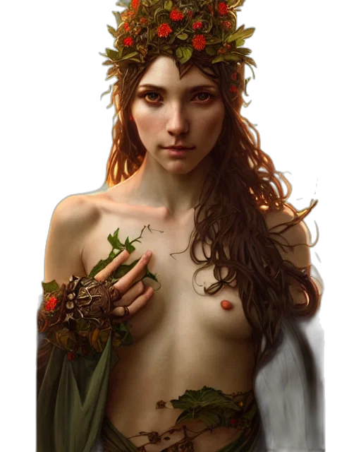 jewelry, crown, dress, fantasy art transparent PNG cut-out