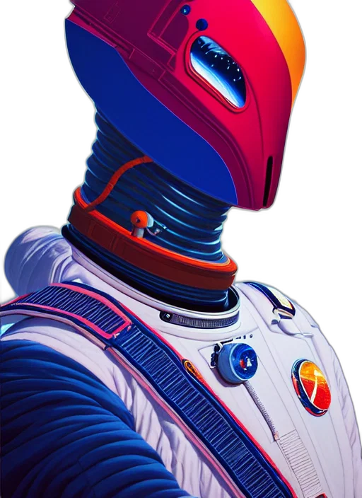 robot, mask, face, jacket transparent PNG cut-out