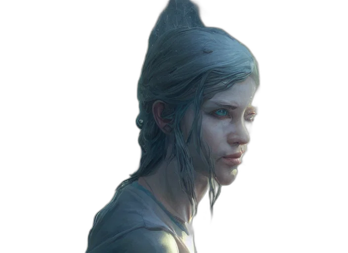 face, mask, staff, creature transparent PNG cut-out
