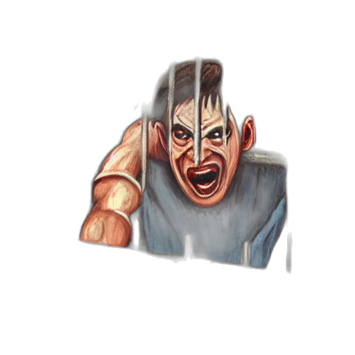 face, creature, mask, concept art transparent PNG cut-out