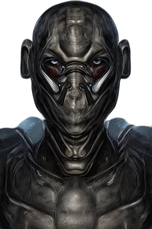 mask, face, robot, creature transparent PNG cut-out