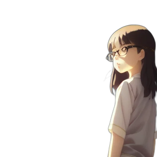 dress, face, staff, anime transparent PNG cut-out