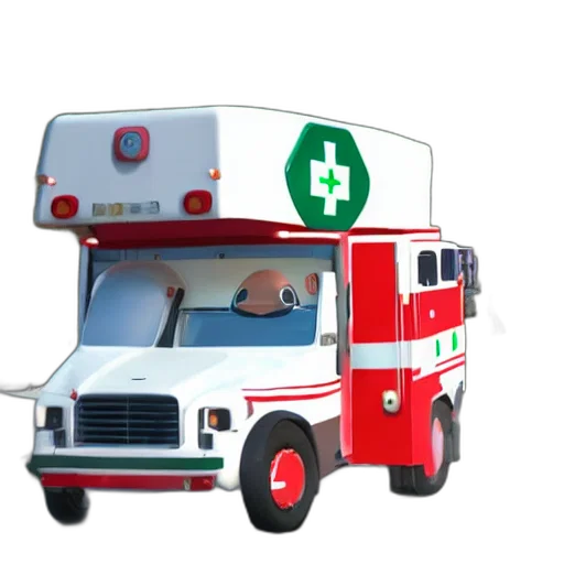 car, 3d render, concept art, pixel art transparent PNG cut-out