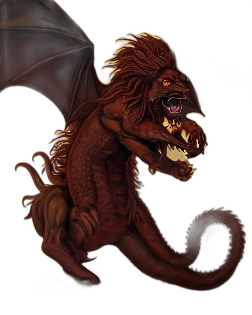dragon, creature, animal, staff transparent PNG cut-out