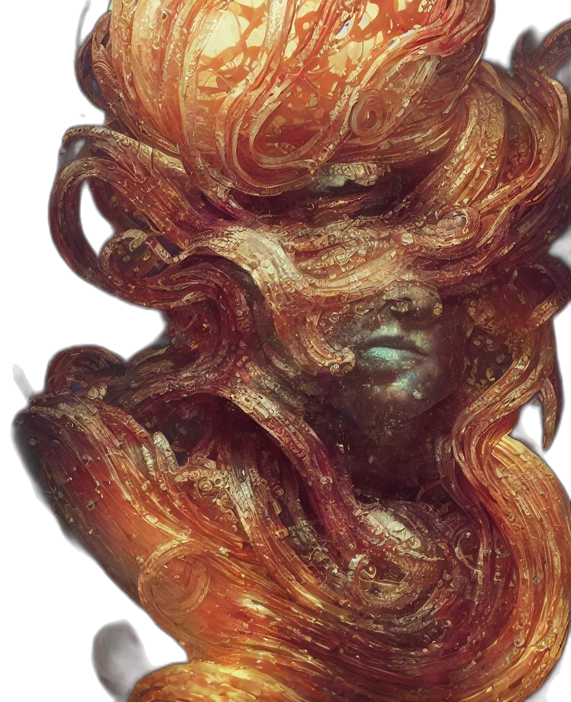 hair, mask, creature, face transparent PNG cut-out