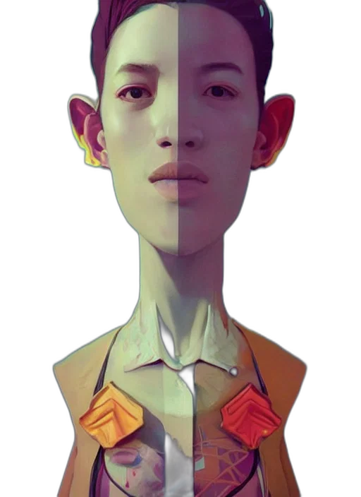 face, robot, mask, jacket transparent PNG cut-out