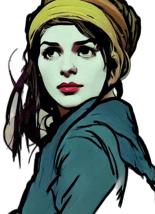 face, comic book art, concept art, cartoon transparent PNG cut-out
