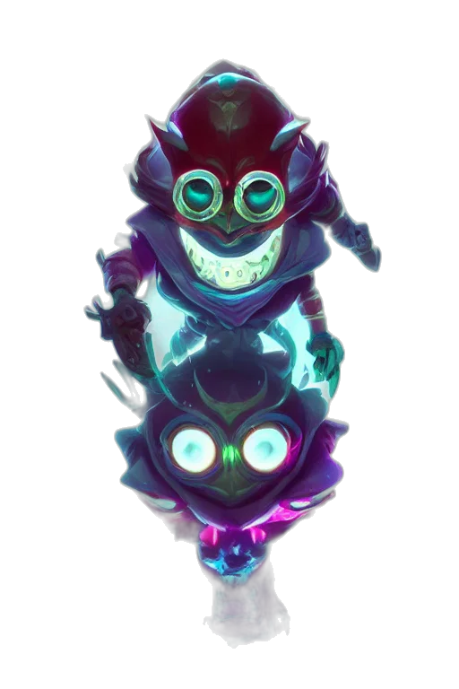 mask, robot, creature, staff transparent PNG cut-out