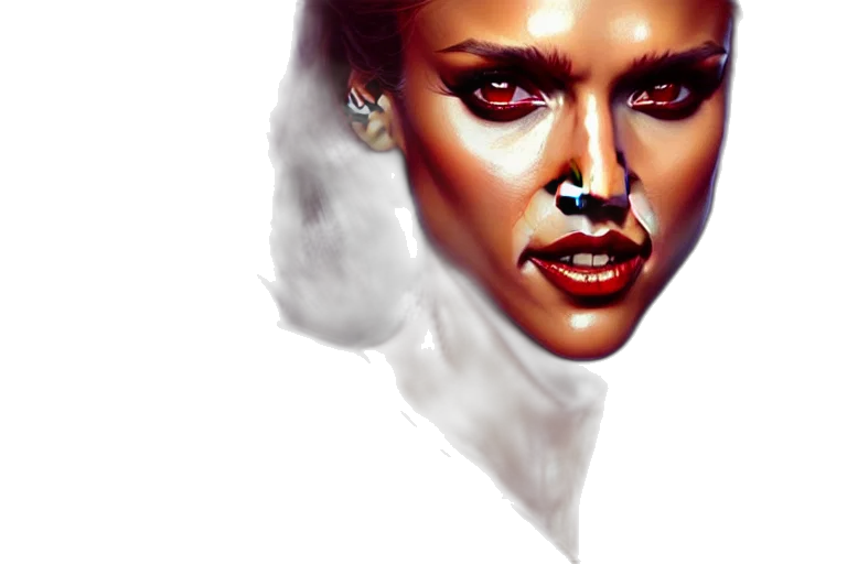 face, photorealistic, concept art, comic book art transparent PNG cut-out