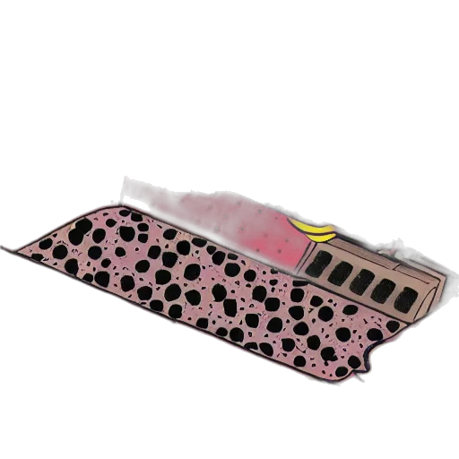 umbrella, 3d render, pink, couch transparent PNG cut-out