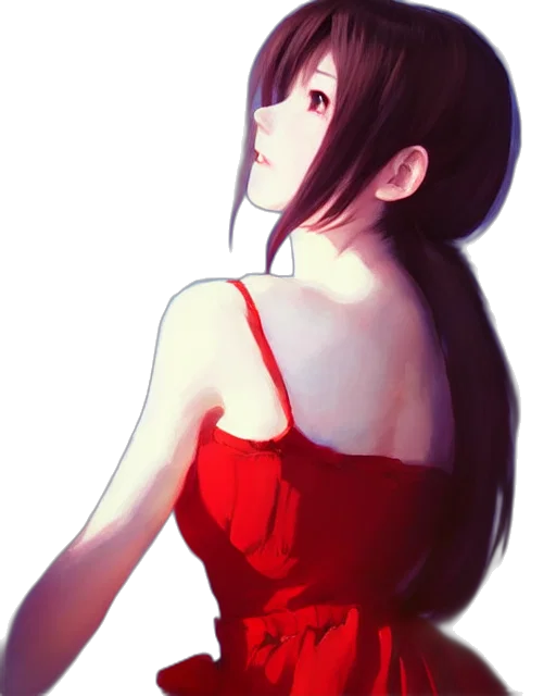 dress, face, staff, crown transparent PNG cut-out