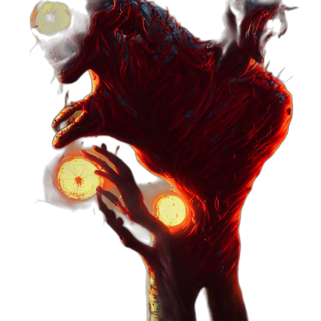 food, hair, creature, staff transparent PNG cut-out