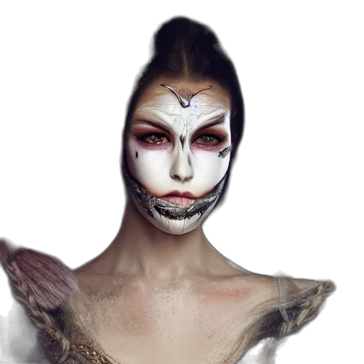 mask, face, creature, jewelry transparent PNG cut-out