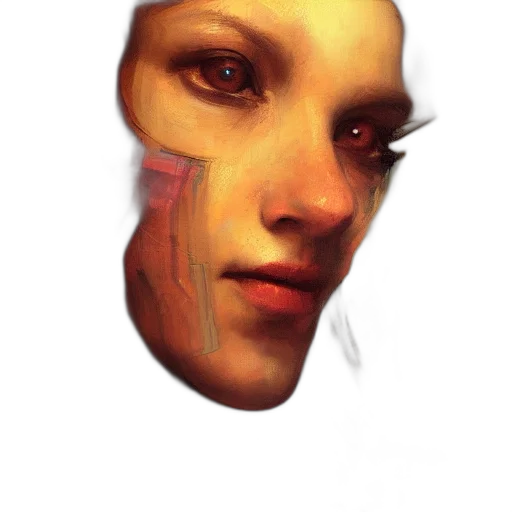 face, mask, creature, robot transparent PNG cut-out