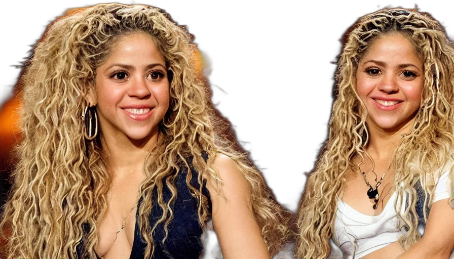 hair, photorealistic, singer, shakira transparent PNG cut-out