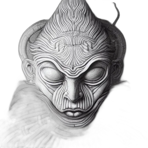 mask, face, creature, crown transparent PNG cut-out