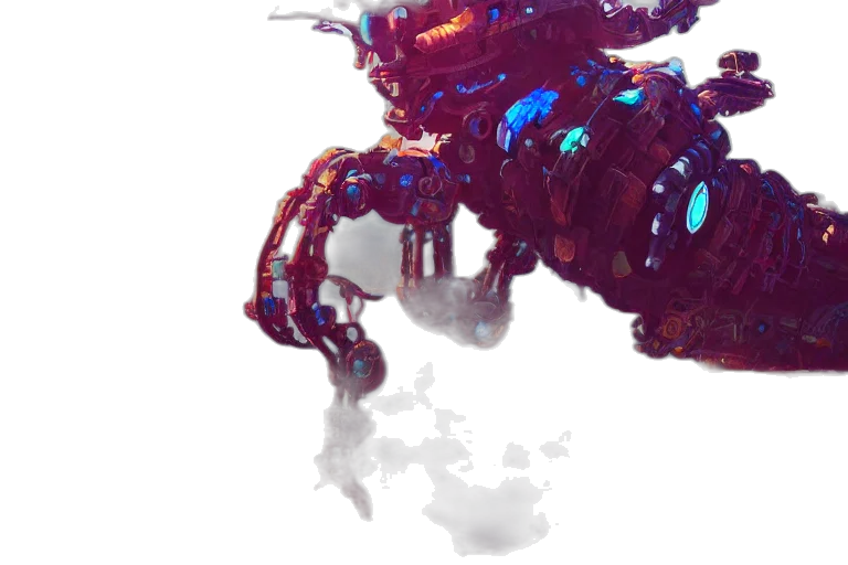 robot, dragon, creature, animal transparent PNG cut-out