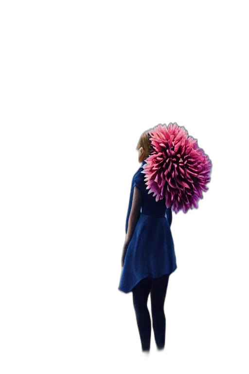 umbrella, dress, flower, hair transparent PNG cut-out